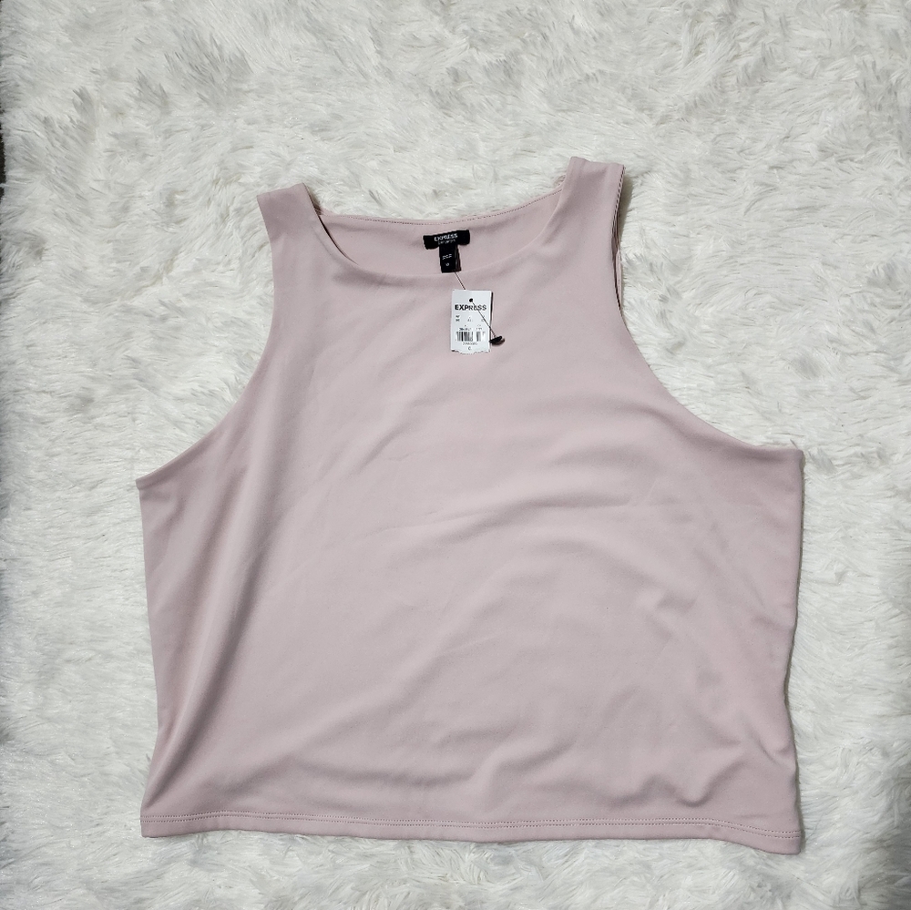 Women's Pink Sleeveless Top